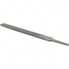 Value Collection - 8" Long, Smooth Cut, Flat American-Pattern File - Double Cut, 7/32" Overall Thickness - All Tool & Supply