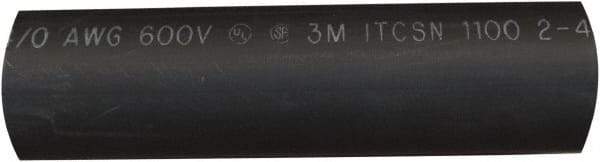 Value Collection - 6" Long, 3:1, Polyolefin Heat Shrink Electrical Tubing - Black - All Tool & Supply