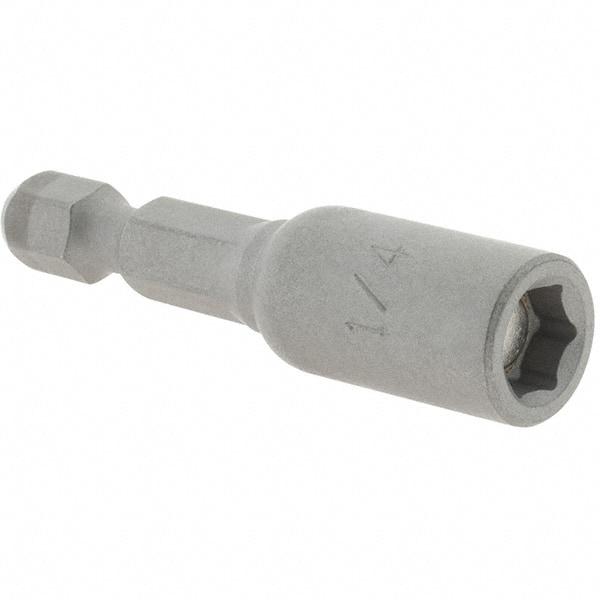 VEGA Industries - 1/4" Magnetic Nutsetter - 1/4" Hex Drive, 1-3/4" OAL - All Tool & Supply