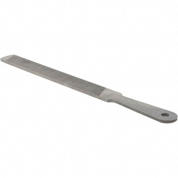 Value Collection - 10" Long, Flat American-Pattern File - Single, Double Cut, 3/16" Overall Thickness - All Tool & Supply