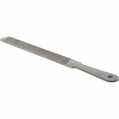 Value Collection - 10" Long, Flat American-Pattern File - Single, Double Cut, 3/16" Overall Thickness - All Tool & Supply