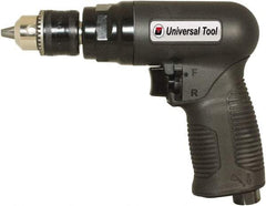 Florida Pneumatic - 3/8" Reversible Keyed Chuck - Pistol Grip Handle, 1,800 RPM, 4 CFM, 0.75 hp, 90 psi - All Tool & Supply