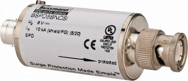 Cooper Bussmann - 1 Pole, 1 Phase, 74mm Long x 24mm Wide x Hardwired Surge Protector - Cable Mount, 5 V, 10 kA Surge Protection - All Tool & Supply