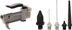 Value Collection - 6 Piece Aluminum Body Air Gun Kit - 1/4 NPT Inlet, 150 Max psi, Aluminum Hose - All Tool & Supply