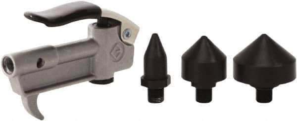 Value Collection - 4 Piece Aluminum Body Air Gun Kit - 1/4 NPT Inlet, 150 Max psi, Aluminum Hose - All Tool & Supply