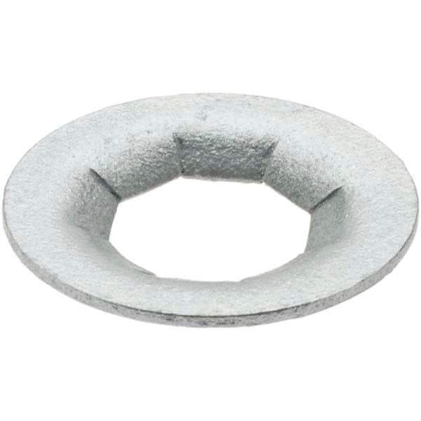 Value Collection - 3/4" OD, Spring Steel Push Nut - Zinc-Plated, 3/8" Shaft Diam - All Tool & Supply