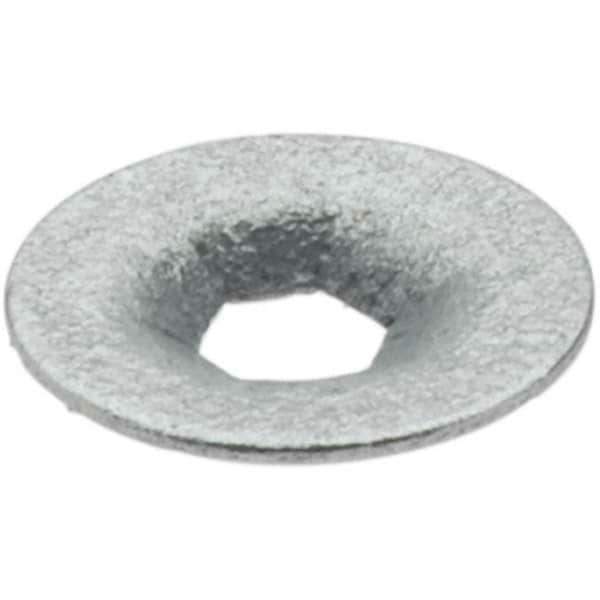 Value Collection - 3/8" OD, Spring Steel Push Nut - Zinc-Plated, 1/8" Shaft Diam - All Tool & Supply