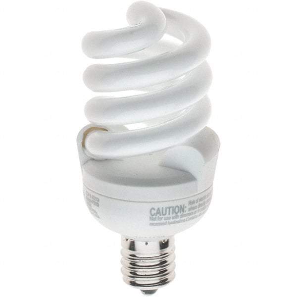 Value Collection - 13 Watt Fluorescent Intermediate Lamp - 2,700°K Color Temp, 825 Lumens, E17 - All Tool & Supply