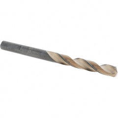 Made in USA - 17/64" High Speed Steel, 135° Point, Round with Flats Shank Maintenance Drill Bit - All Tool & Supply