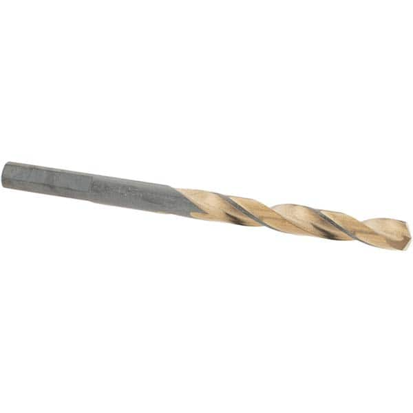 Made in USA - 15/64" High Speed Steel, 135° Point, Straight Shank Maintenance Drill Bit - All Tool & Supply