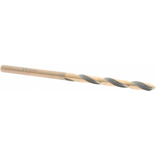 Made in USA - 1/8" High Speed Steel, 135° Point, Straight Shank Maintenance Drill Bit - All Tool & Supply