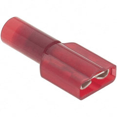 Value Collection - 22 to 18 AWG, Nylon, Fully Insulated, Female Wire Disconnect - 1/4" Wide Tab - All Tool & Supply