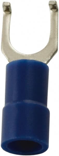 Value Collection - #10 Stud, 16 to 14 AWG Compatible, Partially Insulated, Flanged Fork Terminal - All Tool & Supply