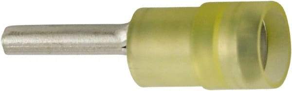 Value Collection - 12 to 10 AWG, Nylon, Partially Insulated, Male Wire Disconnect - 0.11" Wide Tab, Yellow, cUL Listed, RoHS Compliant, UL Listed - All Tool & Supply