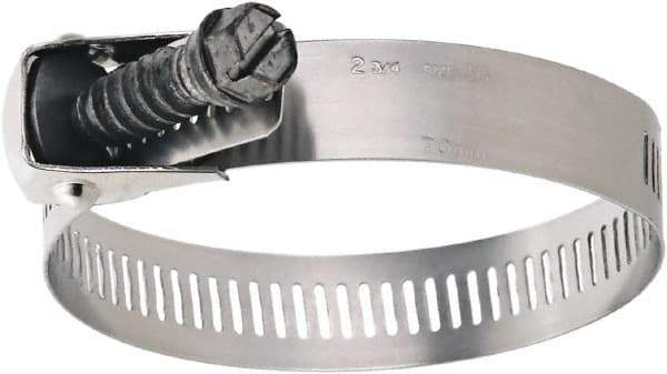 IDEAL TRIDON - SAE Size 152, 2 to 10" Diam, Stainless Steel Quick Release Worm Drive Clamp - 9/16" Wide, Material Grade 200/410, Series 58 - All Tool & Supply