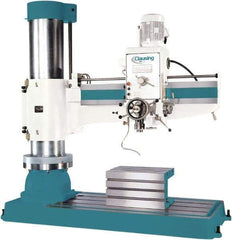 Clausing - 78.7" Swing, Geared Head Radial Arm Drill Press - 12 Speed, 7-1/2 hp, Three Phase - All Tool & Supply