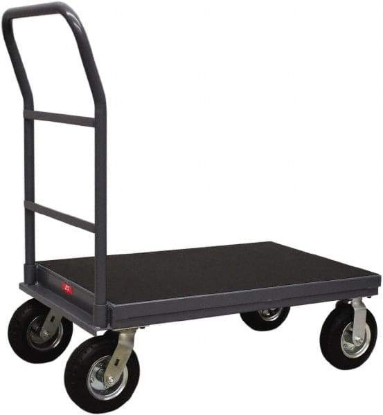 Jamco - 1,200 Lb Capacity Platform Truck - Steel Deck, 60" OAW, 12" Platform Height, Urethane Casters - All Tool & Supply