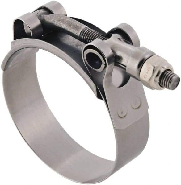 IDEAL TRIDON - 2.88 to 3.19" Hose, 3/4" Wide, T-Bolt Channel Bridge Clamp - 2.88 to 3.19" Diam, Stainless Steel - All Tool & Supply