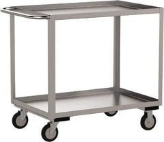 Jamco - 1,200 Lb Capacity, 36" Wide x 18" Long x 39" High Shelf Cart - 2 Shelf, Stainless Steel - All Tool & Supply