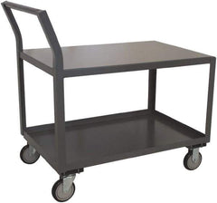 Jamco - 1,200 Lb Capacity, 24" Wide x 36" Long x 27" High Standard Utility Cart - 2 Shelf, Steel - All Tool & Supply