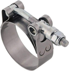 IDEAL TRIDON - 2.13 to 2.44" Hose, 3/4" Wide, T-Bolt Hose Clamp - 2.13 to 2.44" Diam, Stainless Steel - All Tool & Supply