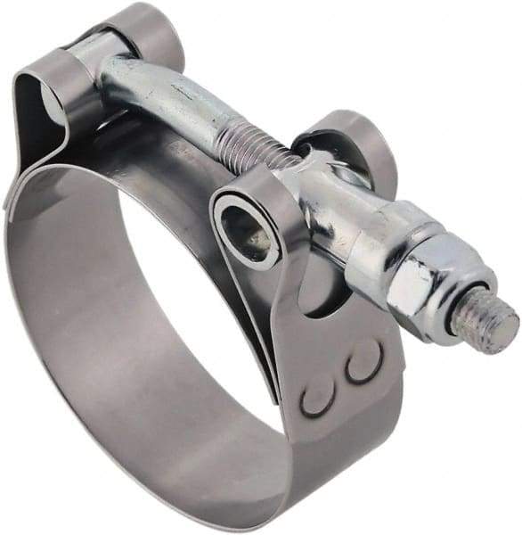 IDEAL TRIDON - 5-1/2 to 5.81" Hose, 3/4" Wide, T-Bolt Hose Clamp - 5-1/2 to 5.81" Diam, Stainless Steel - All Tool & Supply