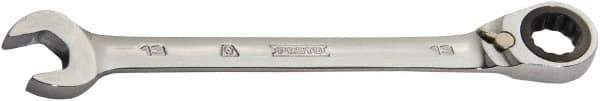 Proto - 21mm 12 Point Combination Wrench - 0° Offset Angle, 11-7/16" OAL, Steel, Chrome Finish - All Tool & Supply