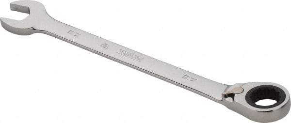 Proto - 27mm 12 Point Combination Wrench - 0° Offset Angle, 14-1/8" OAL, Steel, Chrome Finish - All Tool & Supply