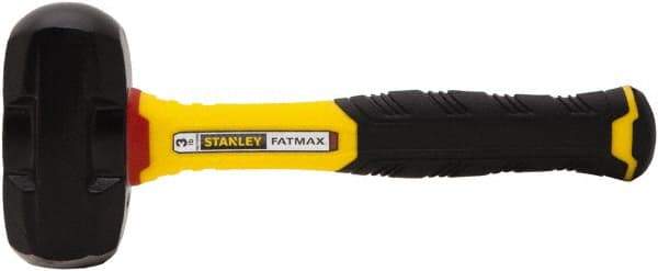 Stanley - 3 Lb Head, 10" Long Drilling Hammer - Steel Head, Fiberglass Handle - All Tool & Supply