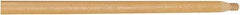 Rubbermaid - 54 x 1-1/16" Wood Handle for Push Brooms - Threaded Connection, Tan - All Tool & Supply