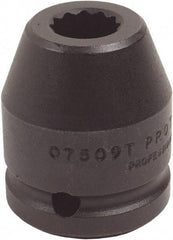 Proto - 3/4" Drive 50mm Standard Impact Socket - 12 Points, 2-3/4" OAL - All Tool & Supply