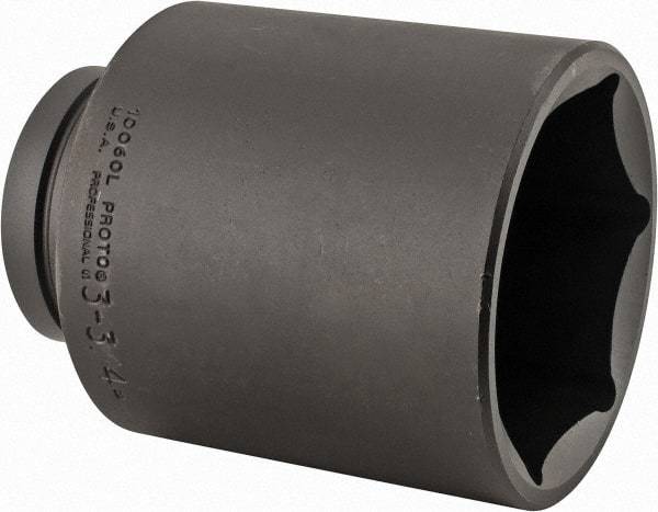 Proto - 1" Drive 3-3/4" Deep Impact Socket - 6 Points, 6-1/4" OAL - All Tool & Supply