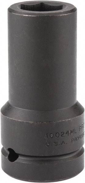 Proto - 1" Drive 24mm Deep Impact Socket - 6 Points, 4" OAL - All Tool & Supply