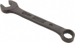 Proto - 8mm 12 Point Offset Combination Wrench - 15° Offset Angle, 3-1/2" OAL, Steel, Black Finish - All Tool & Supply