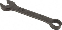 Proto - 3/8" 12 Point Offset Combination Wrench - 15° Offset Angle, 3-3/4" OAL, Steel, Black Finish - All Tool & Supply