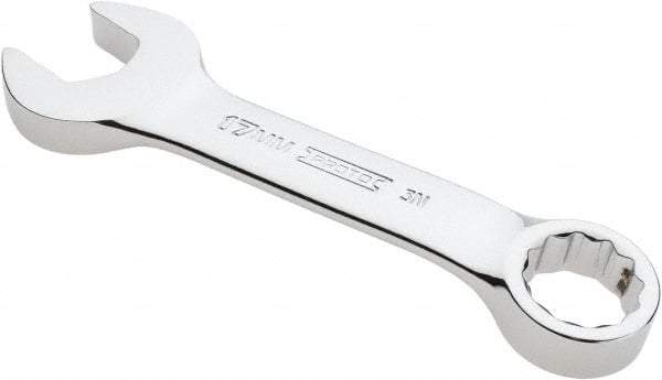 Proto - 17mm 12 Point Offset Combination Wrench - 15° Offset Angle, 5-1/16" OAL, Steel, Chrome Finish - All Tool & Supply