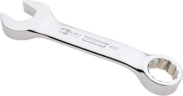 Proto - 16mm 12 Point Offset Combination Wrench - 15° Offset Angle, 4-7/8" OAL, Steel, Chrome Finish - All Tool & Supply