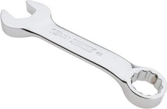 Proto - 15mm 12 Point Offset Combination Wrench - 15° Offset Angle, 4-11/16" OAL, Steel, Chrome Finish - All Tool & Supply