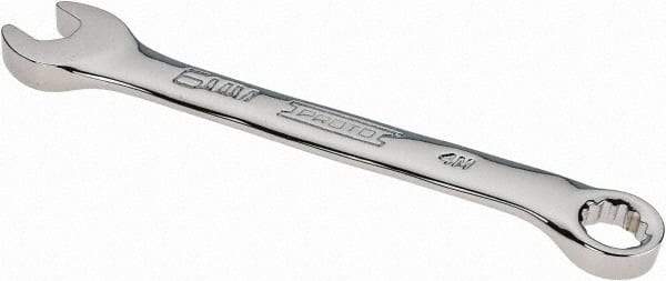 Proto - 6mm 12 Point Offset Combination Wrench - 15° Offset Angle, 3-1/4" OAL, Steel, Chrome Finish - All Tool & Supply