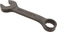 Proto - 15mm 12 Point Offset Combination Wrench - 15° Offset Angle, 4-11/16" OAL, Steel, Black Finish - All Tool & Supply