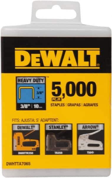 DeWALT - 3/8" Wide Steel Heavy Duty Staples - 13/32" Leg Length - All Tool & Supply