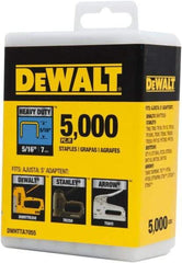 DeWALT - 5/16" Wide Steel Heavy Duty Staples - 5/16" Leg Length - All Tool & Supply