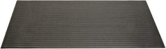 Ability One - 5' Long x 3' Wide, Dry Environment, Anti-Fatigue Matting - Black, Vinyl with Vinyl Sponge Base, Beveled - All Tool & Supply