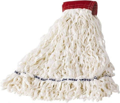 Rubbermaid - Red Head Band, Large Blended Fiber Loop End Mop Head - Use for Scrubbing/General Maintenance - All Tool & Supply