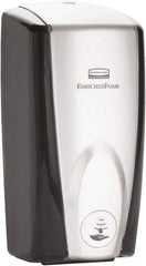 Rubbermaid - 1100 mL Foam Hand Soap Dispenser - Plastic, Hanging, Black & Chrome - All Tool & Supply