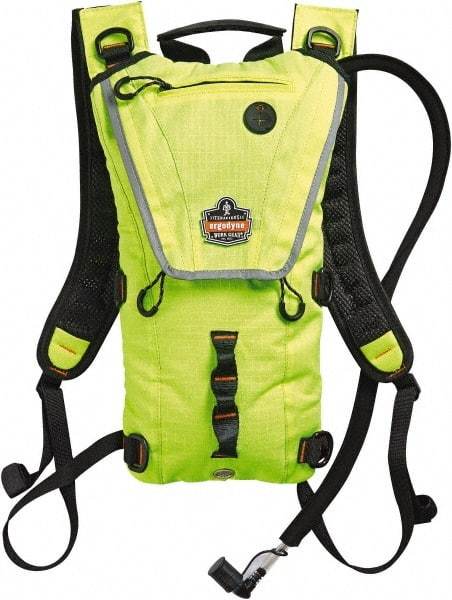 Ergodyne - Premium Low Profile Lime Hydration Backpack - 17 Inch Long x 10-1/2 Inch Wide x 2-1/2 Inch Deep, 70 Ounce Reservoir Capacity - All Tool & Supply