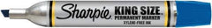 Sharpie - Blue Permanent Marker - Chisel Tip, AP Nontoxic Ink - All Tool & Supply