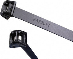 Panduit - 27" Long Black Acetal Standard Cable Tie - 250 Lb Tensile Strength, 1.5mm Thick, 203.2mm Max Bundle Diam - All Tool & Supply