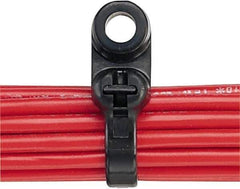 Panduit - 15.6" Long Black Nylon Barbed Cable Tie - 50 Lb Tensile Strength, 1.3mm Thick, 102mm Max Bundle Diam - All Tool & Supply