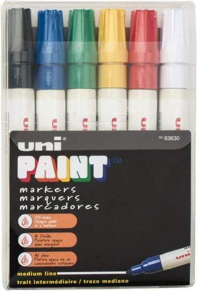 Sharpie - Black, Blue, Green, Red, White, Yellow Paint Marker - Bullet Tip, Oil Based - All Tool & Supply